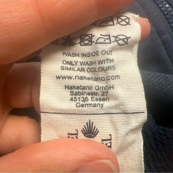 Naketano Grey Extra Long Tunic Length Hoodie Sweatshirt Size Medium - Picture 11 of 11